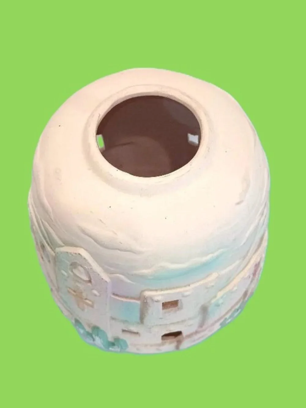 Vintage Ceramic Southwestern Vase Planter Luminary Beachcomber Int'l 1992 10
